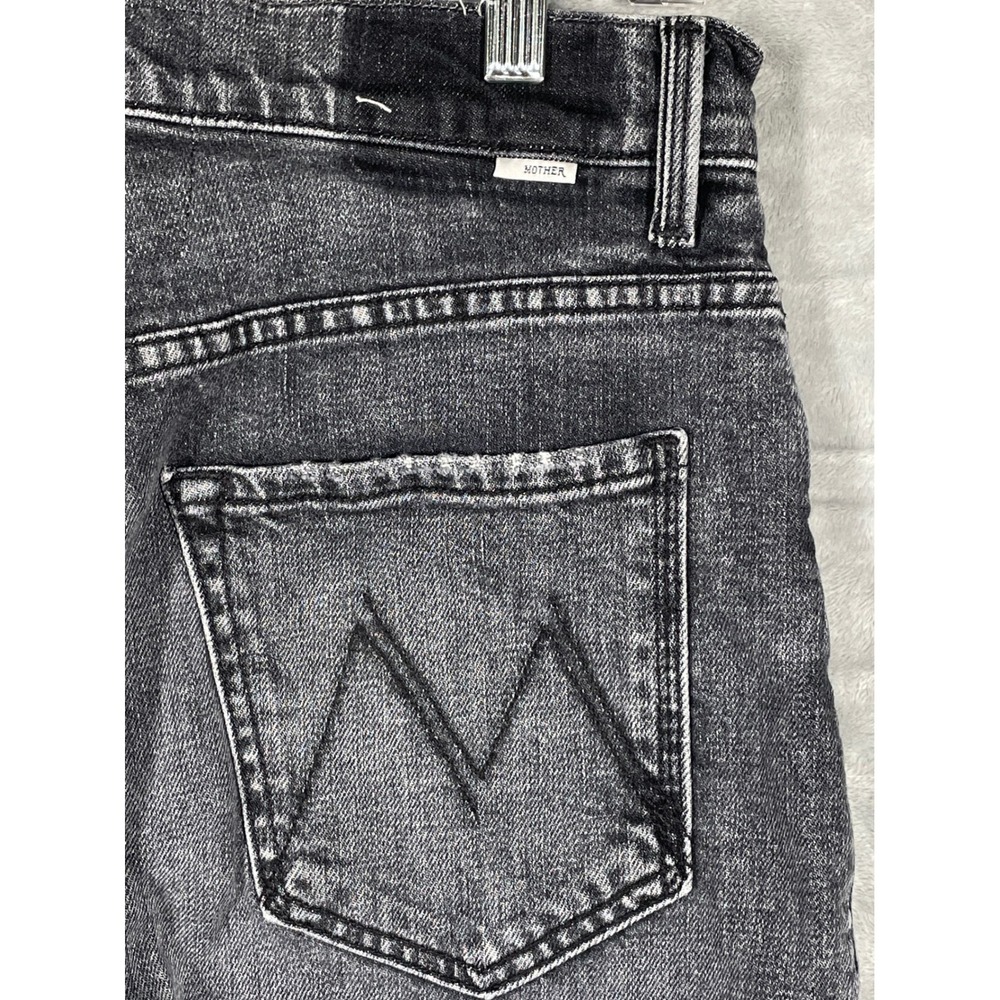 Mother Hiker Hover Jeans Midnights With Molly Faded Black High Rise 27 10094-515